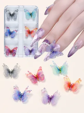 1box Butterfly Design Nail Art Decoration