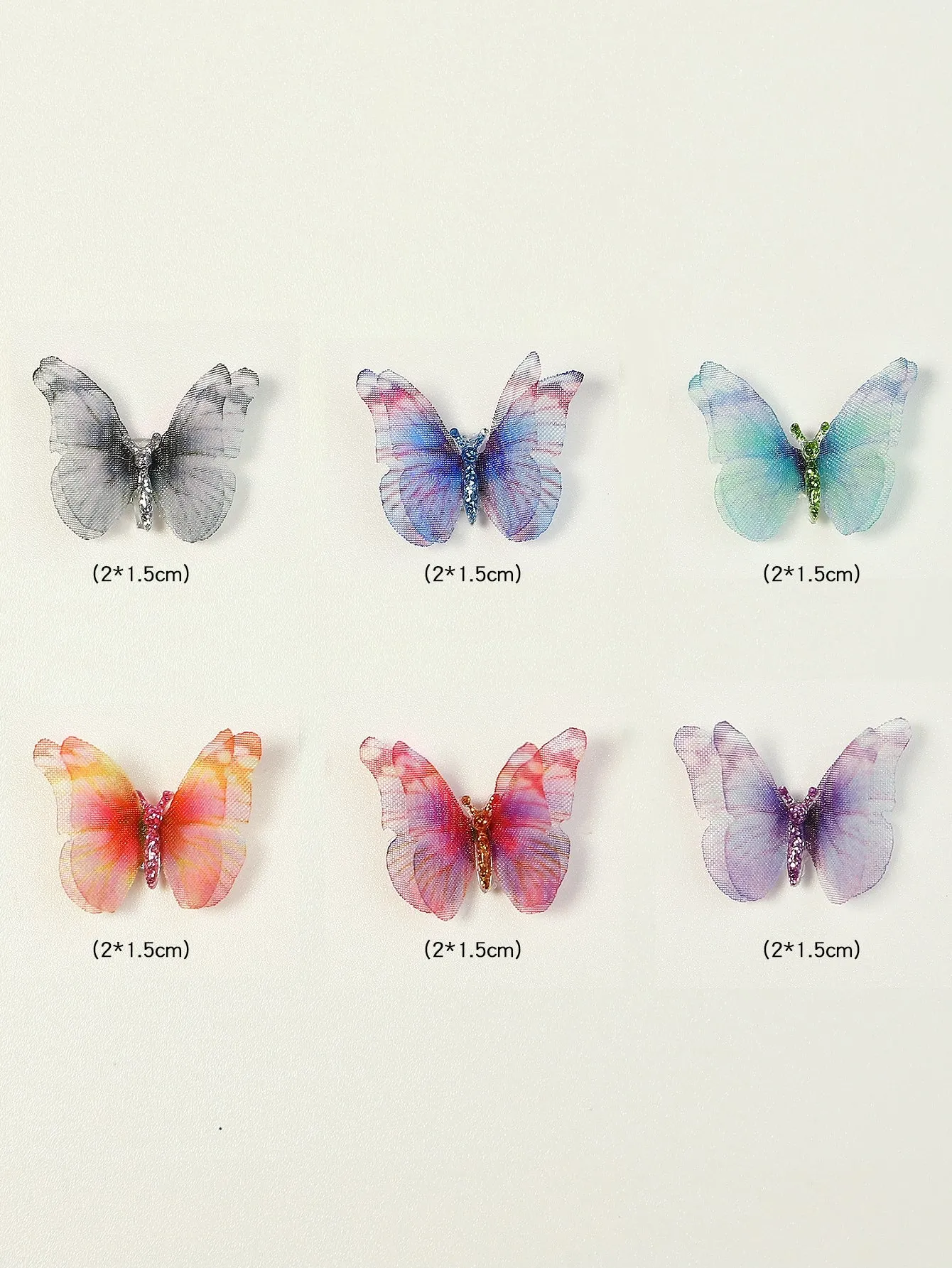 1box Butterfly Design Nail Art Decoration