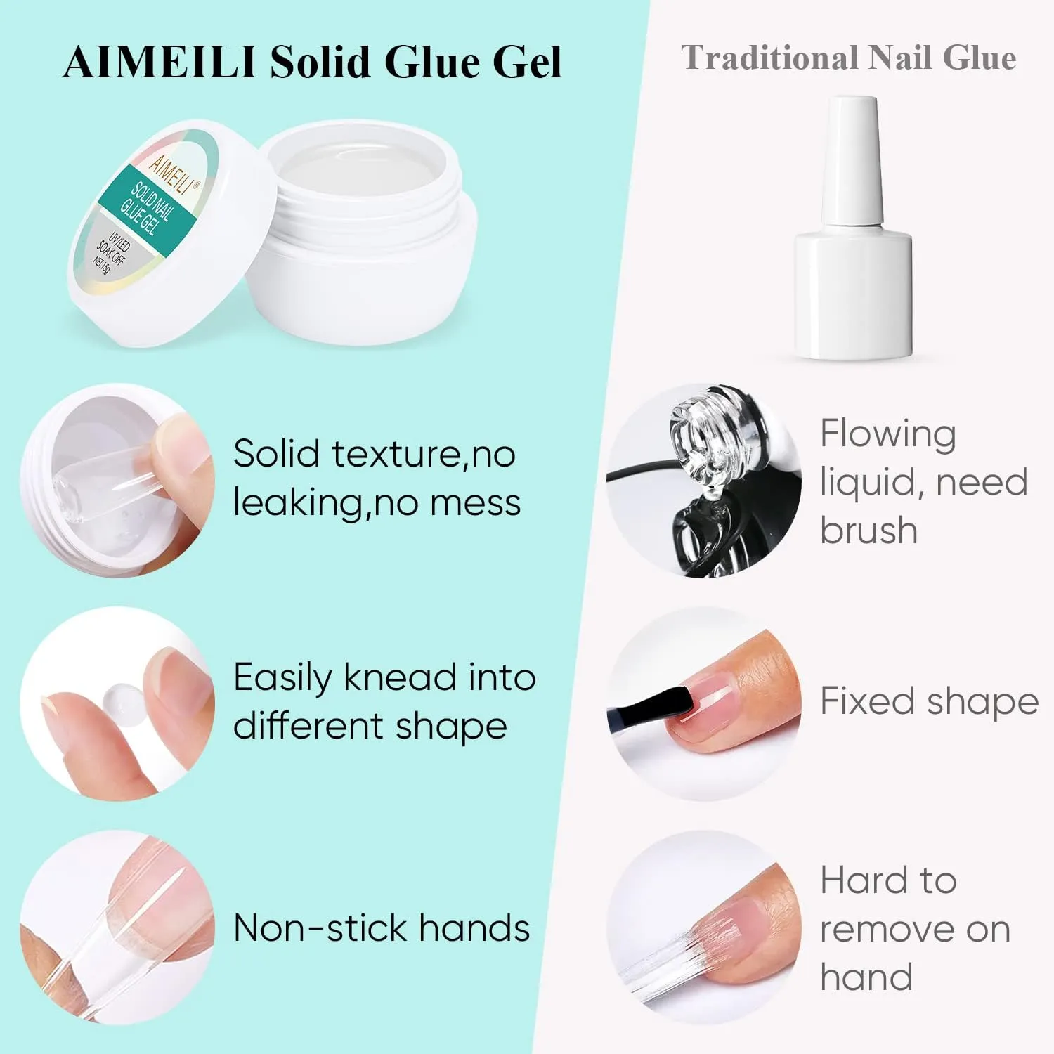 5 in 1 Solid Nail Gel Clear Kit