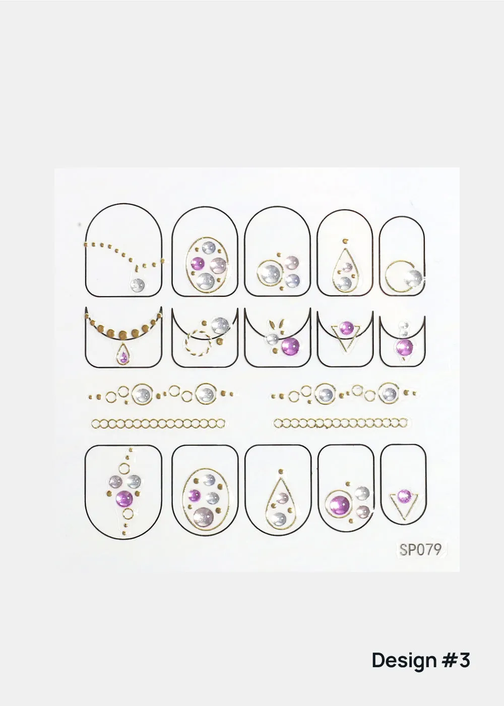 AOA 3D Nail Art Decals