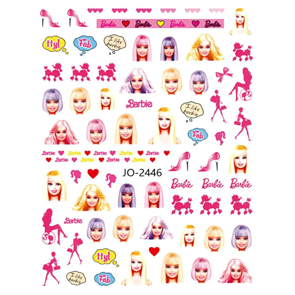 Barbie Nail Art Stickers