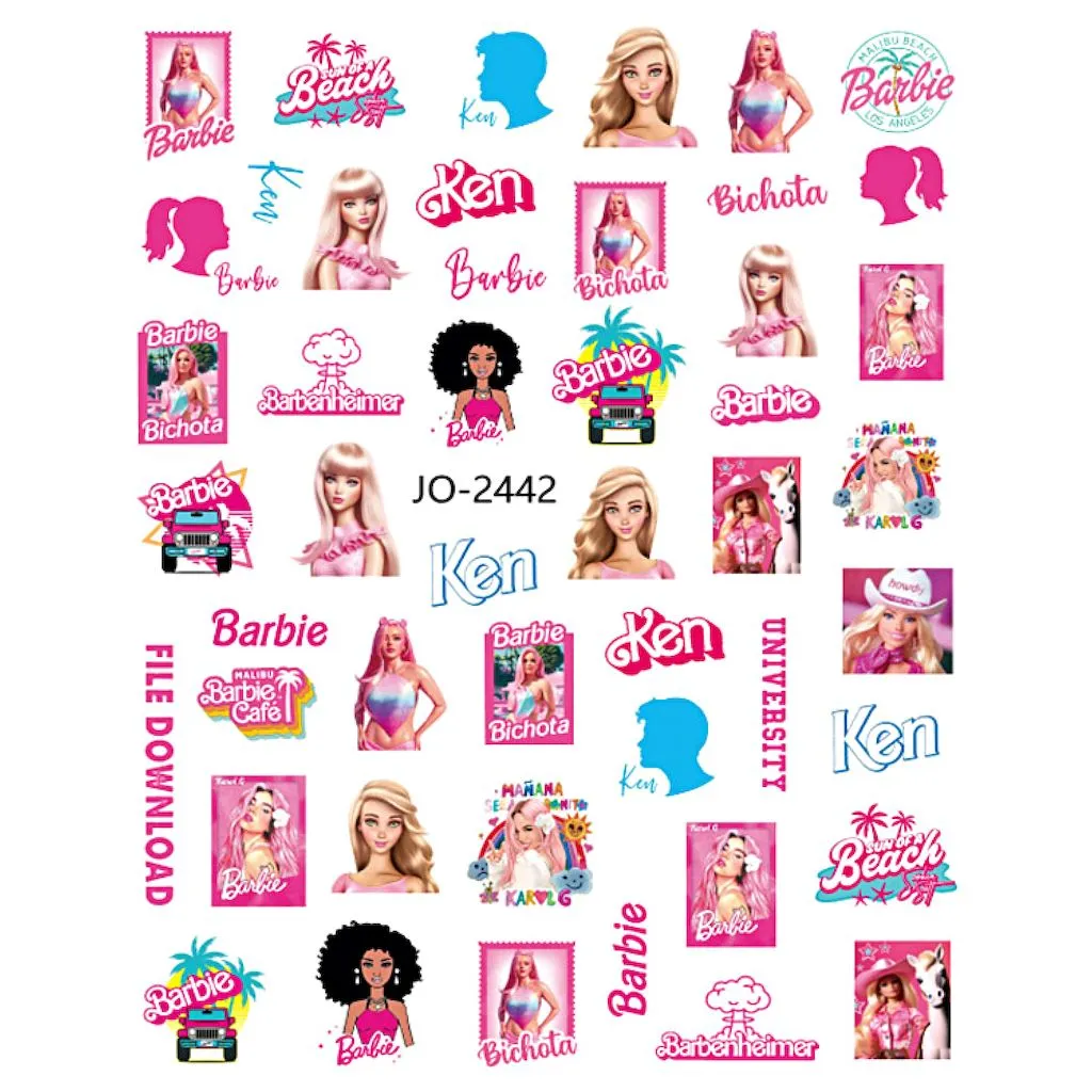 Barbie Nail Art Stickers