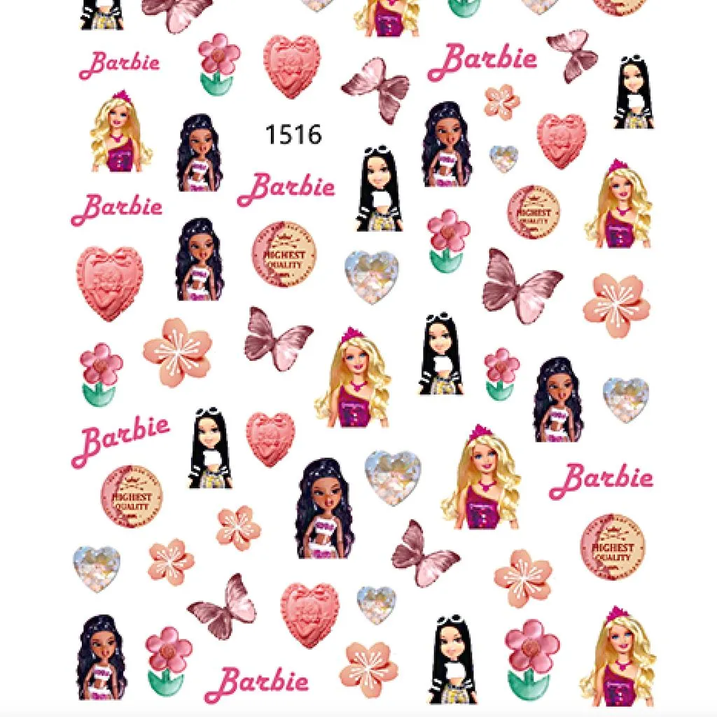 Barbie Nail Art Stickers