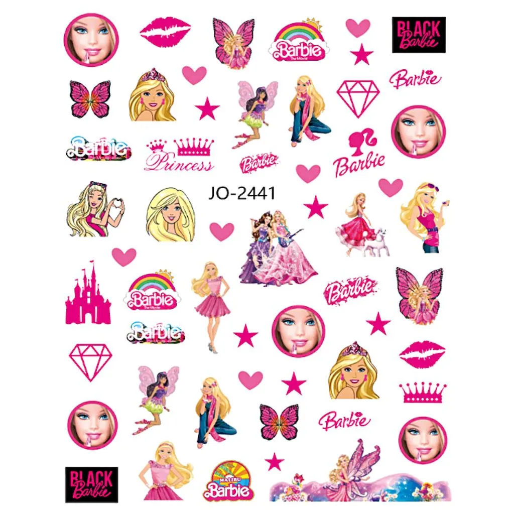 Barbie Nail Art Stickers