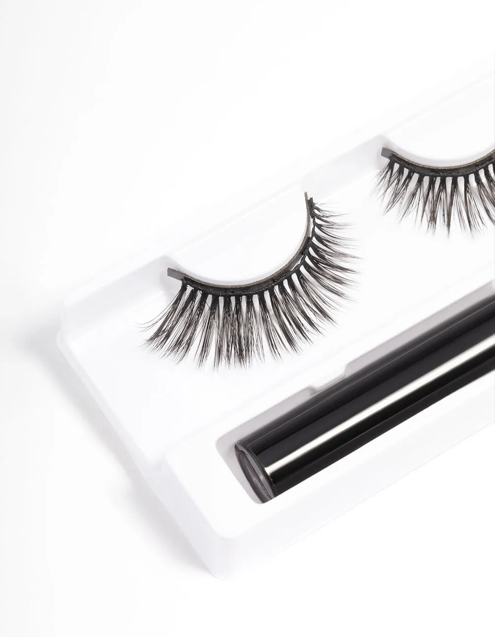 Black Curve Cat Eye Magnetic Fake Eyelashes