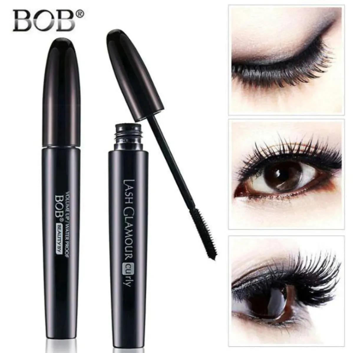 BOB 360 Black Dense Clamour Mascara Big Eyelash Extreme Waterproof