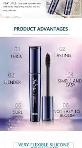 BOB 720 Waterproof Fast Dense Intensity Charm Curl Lash Black Mascara