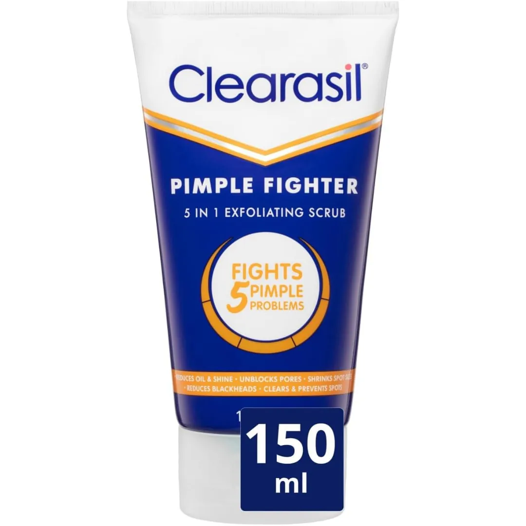 Clearasil 5 in 1 Multi-Action Exfoliating Face Scrub 150ml (T)