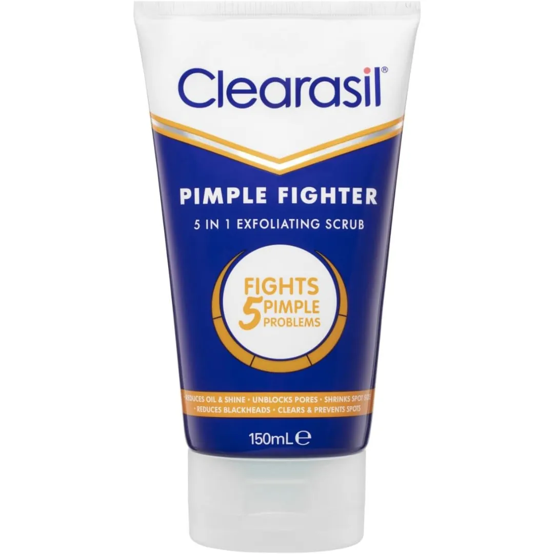 Clearasil 5 in 1 Multi-Action Exfoliating Face Scrub 150ml (T)