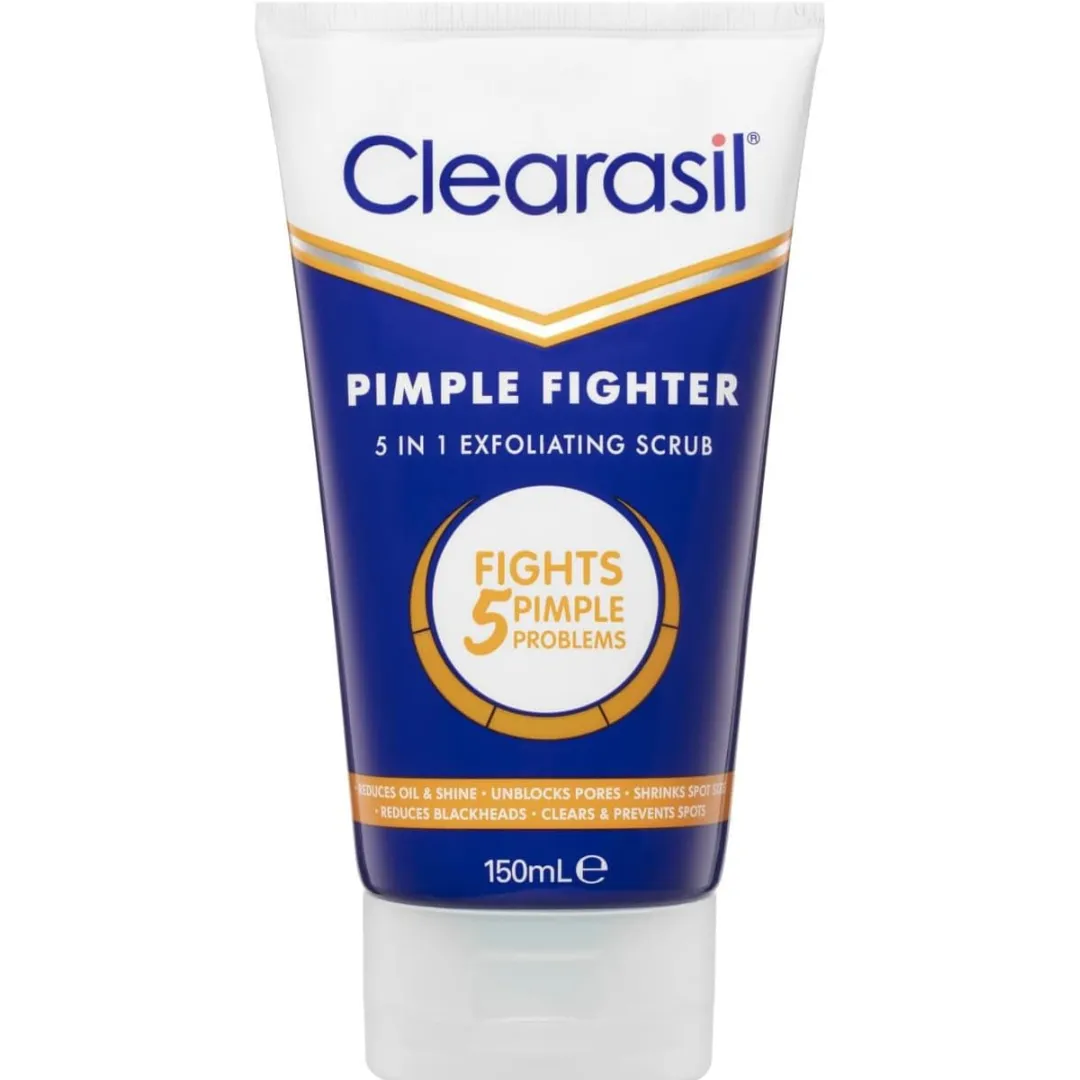 Clearasil 5 in 1 Multi-Action Exfoliating Face Scrub 150ml (T)