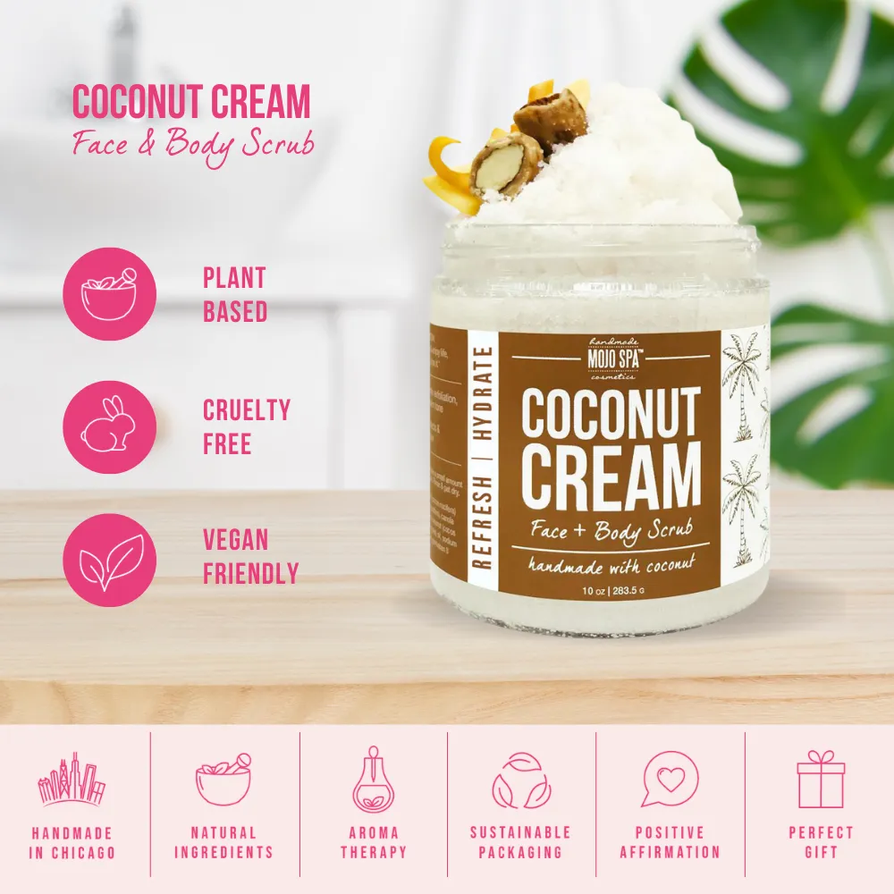 Coconut Cream Face & Body Scrub