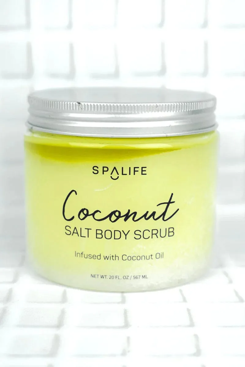 Coconut salt body scrub