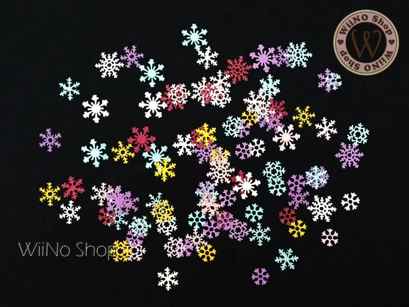 Colorful Snowflake Nail Art Sequin Decoration