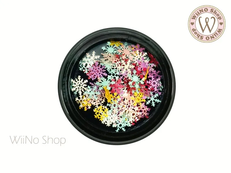 Colorful Snowflake Nail Art Sequin Decoration