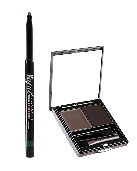 Dynamic Brow Duo & Kajal Waterline Eyeliner