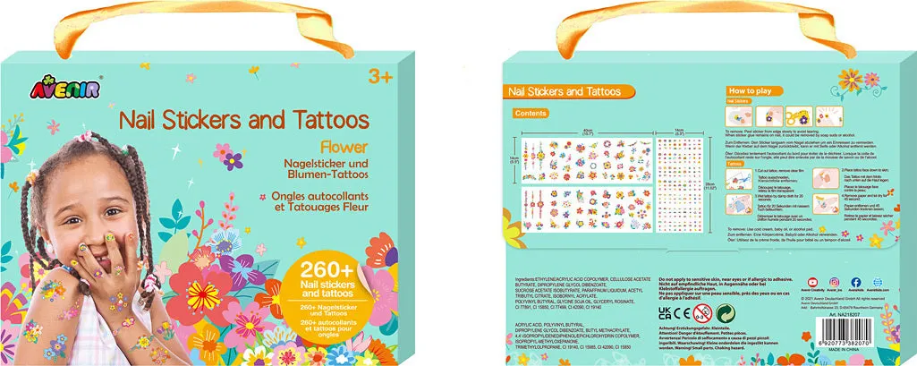 Flowers Nail Stickers & Tattoos