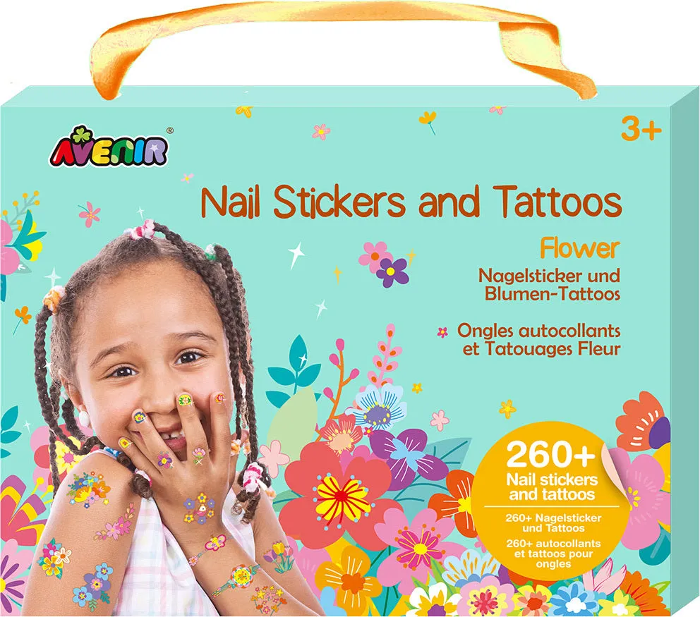 Flowers Nail Stickers & Tattoos