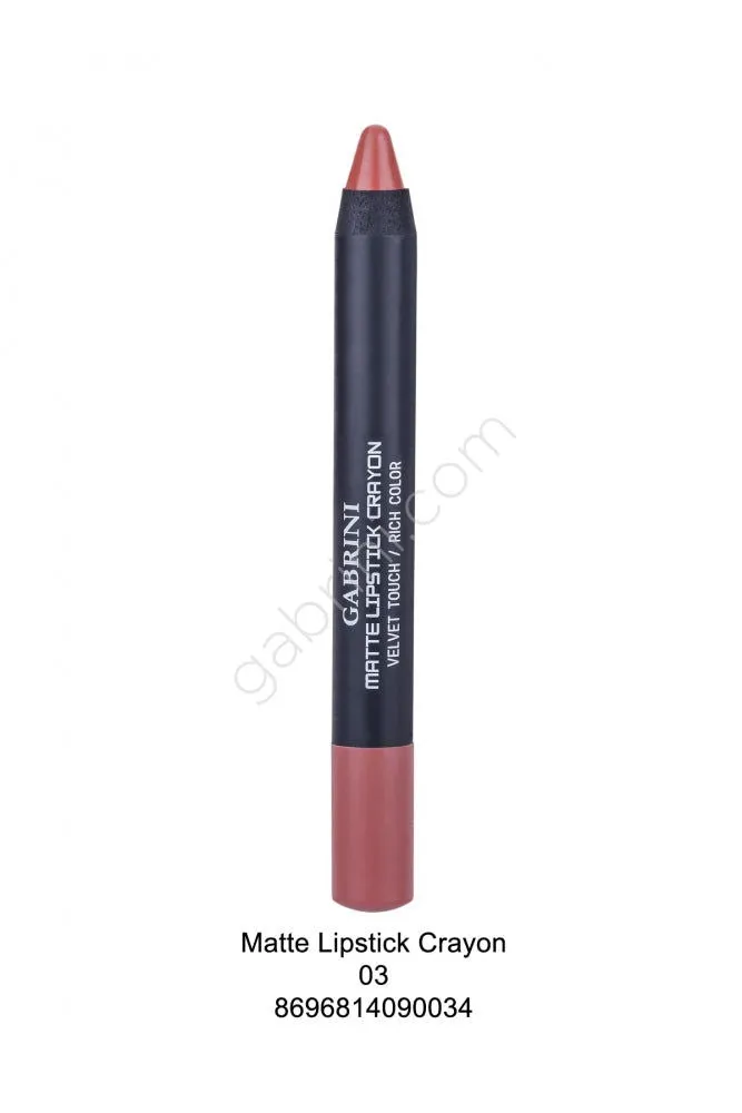 Gabrini Matte Lipstick Crayon Rich Color - 03