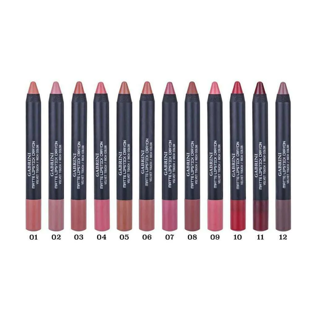 Gabrini Matte Lipstick Crayon Rich Color - 03