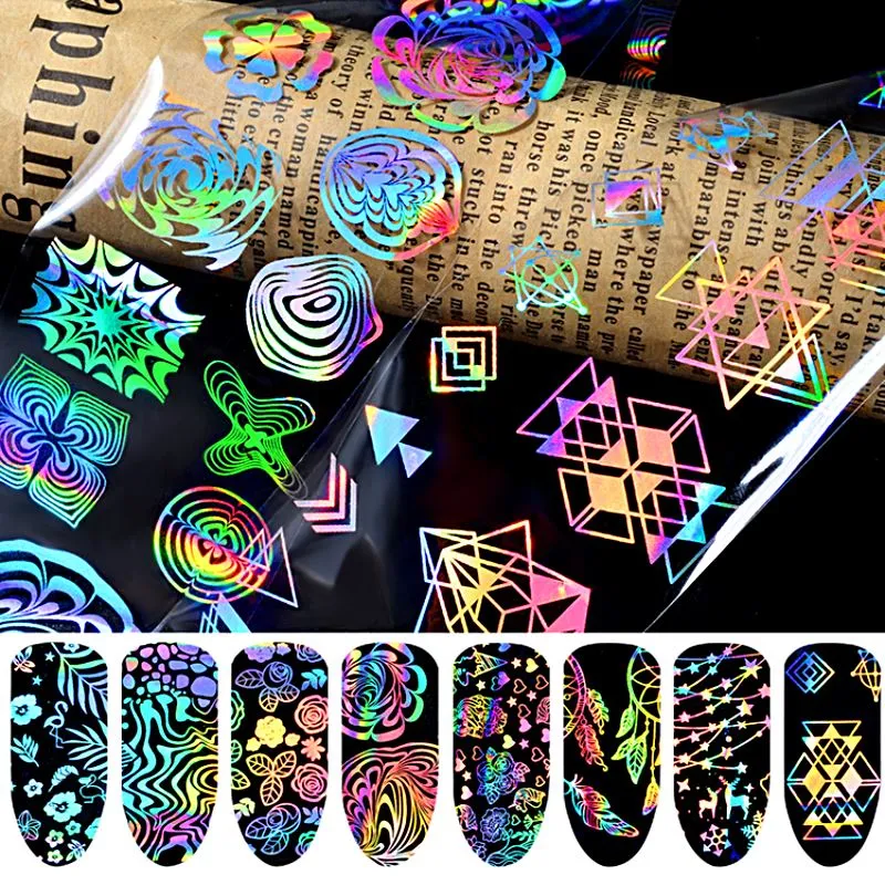 Holographic Laser Nail Foil 8pcs