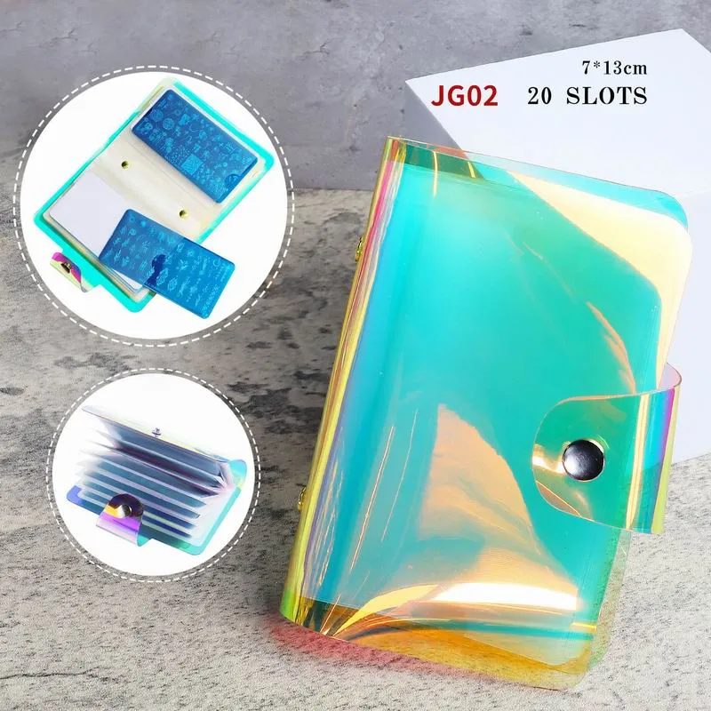 Holographic Stamping Plate Holder Storage Case - 20 Pockets