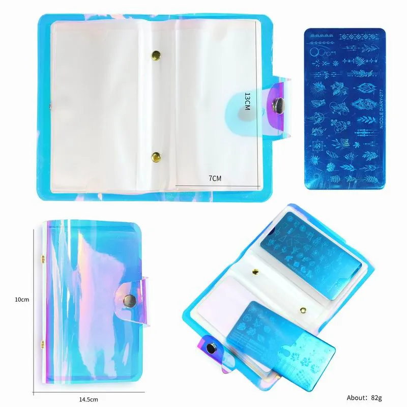 Holographic Stamping Plate Holder Storage Case - 20 Pockets