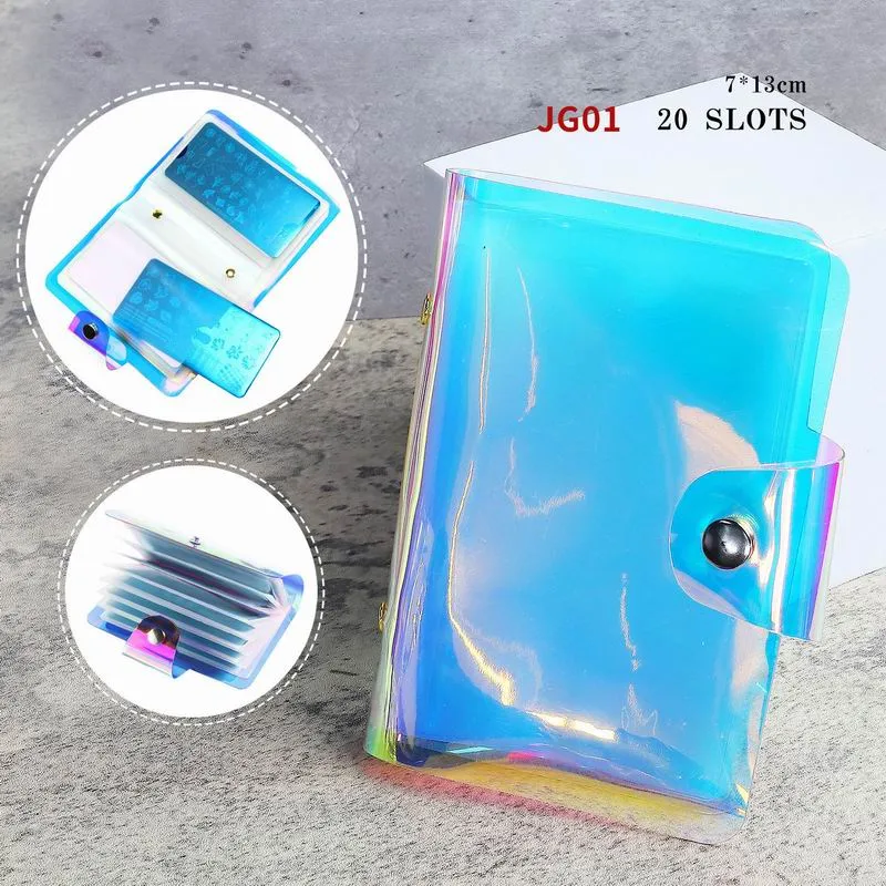 Holographic Stamping Plate Holder Storage Case - 20 Pockets