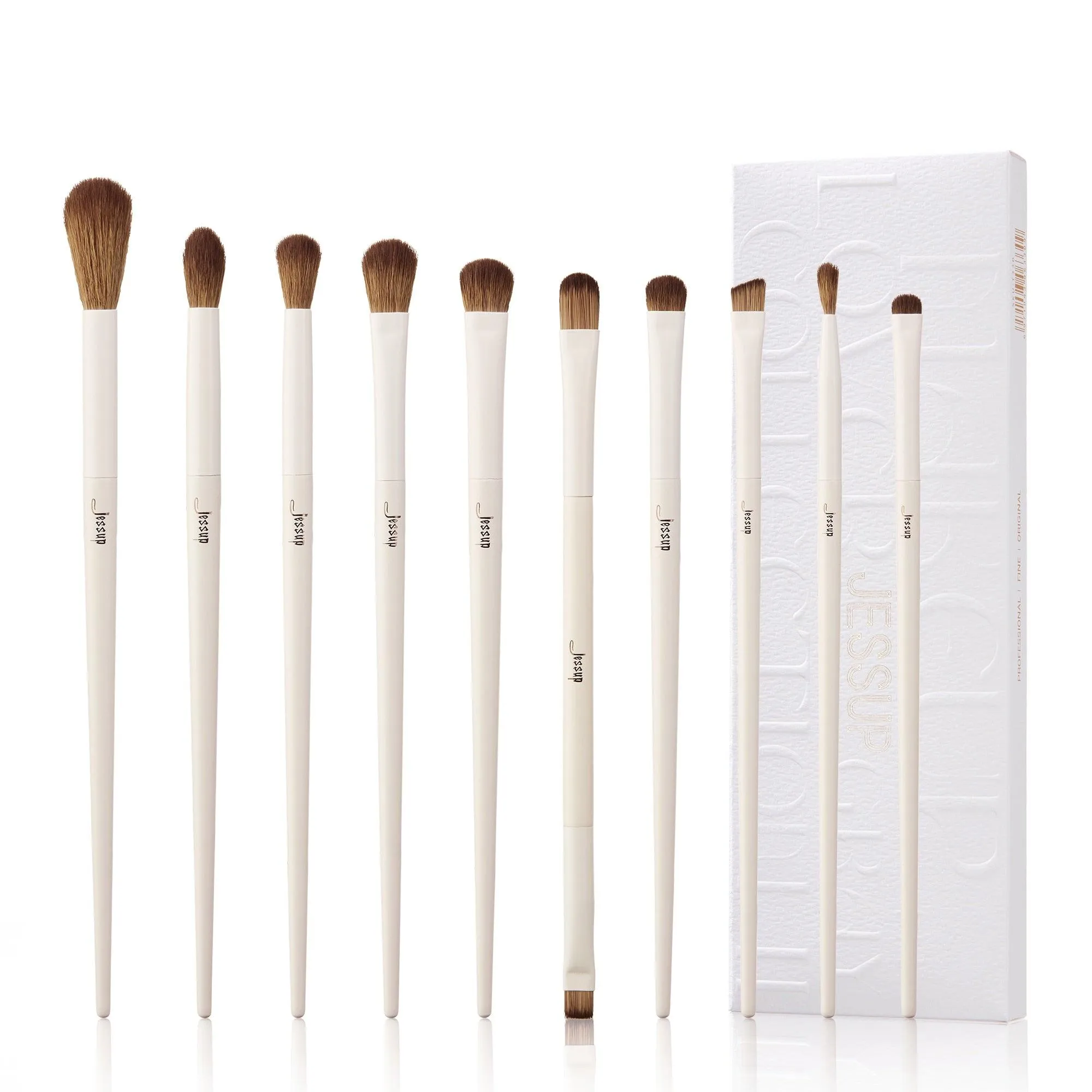 Jessup Makeup Brushes 10-14pcs Makeup Brush set, Synthetic Foundation Powder Contour Eyeshadow Liner Blending Highlight