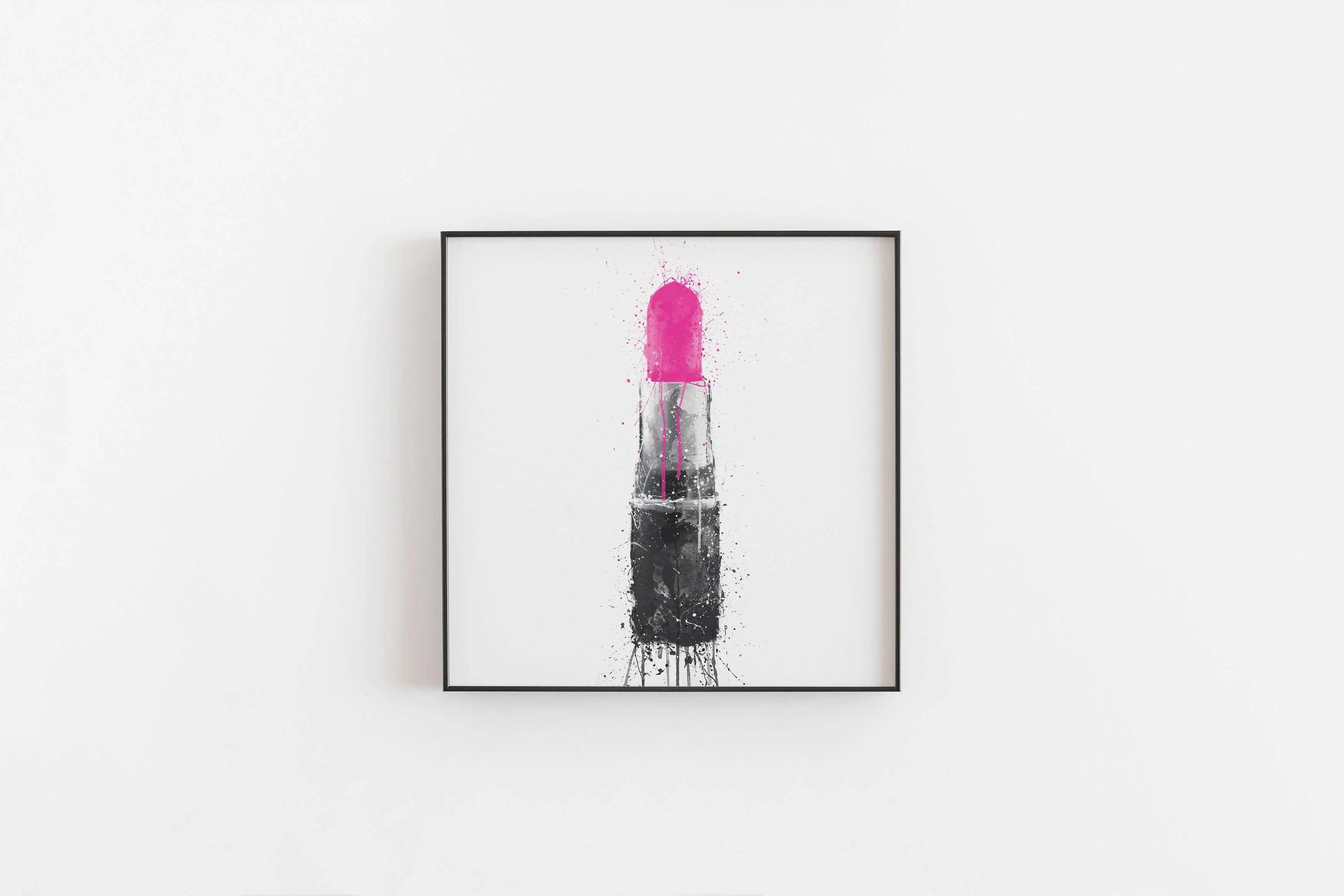 Lipstick Wall Art Print 'Candy Yum Yum'