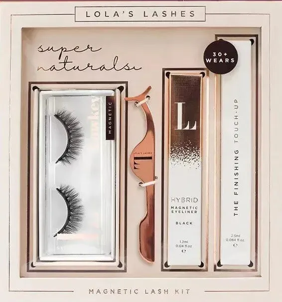 Lola's Lashes Magnetic Lash 4pcs Kit 30  Wears, Waterproof & Wind Resistant