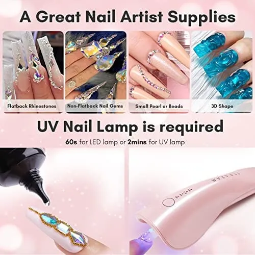 Makartt Nail Rhinestone Glue