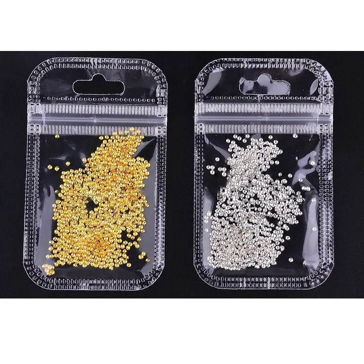 Metal Half Round Caviar Beads Bags