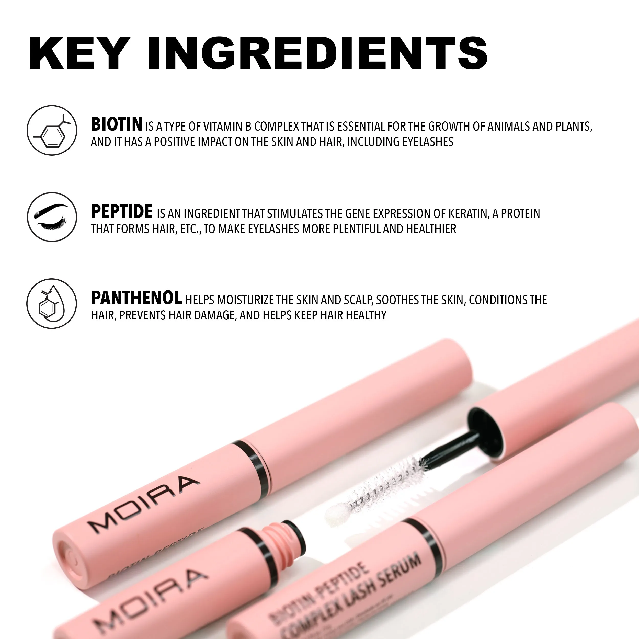 MOIRA Biotin Peptide Complex Serum Para Pestaas