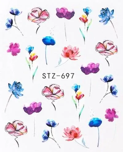 Nail Art Water Transfer Decals STZ Collection