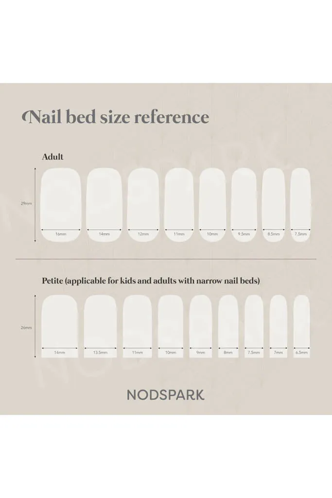 Nail Stickers - Monochrome Floral Lines (Adult)