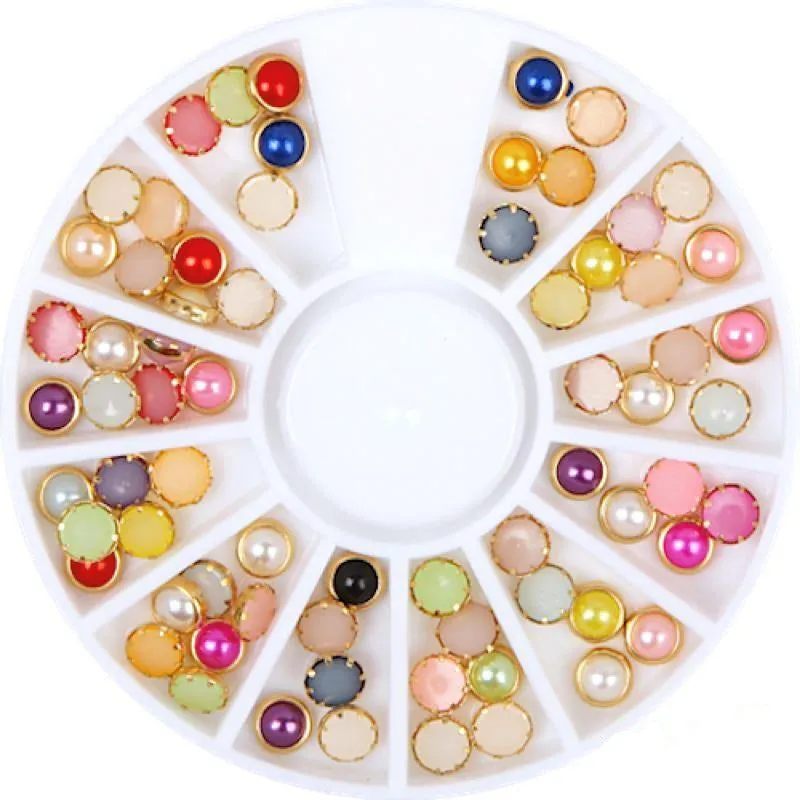 Pearls Nail Art Decoration Wheels