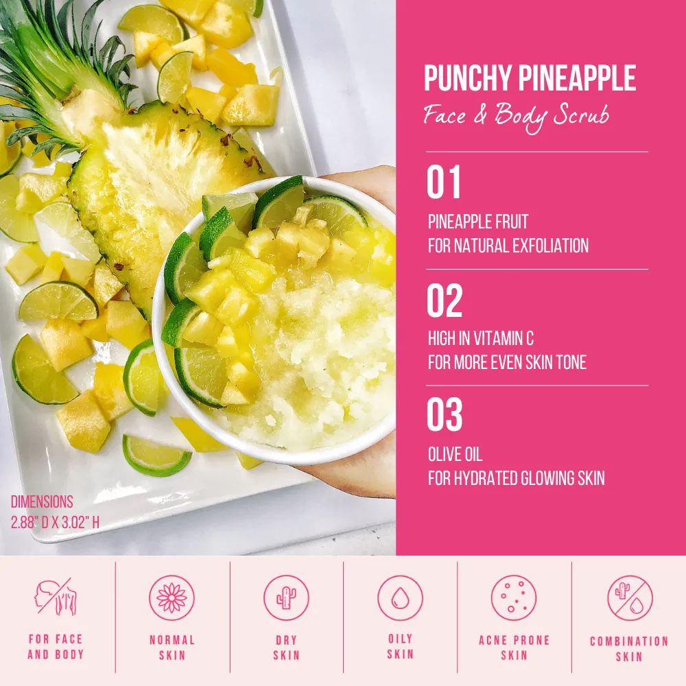 Punchy Pineapple Face & Body Scrub