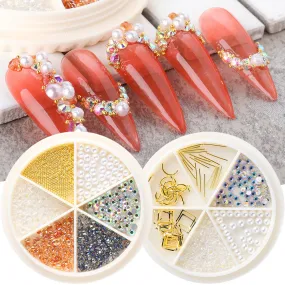 Rhinestones & Charms Nail Art Decoration Wheels