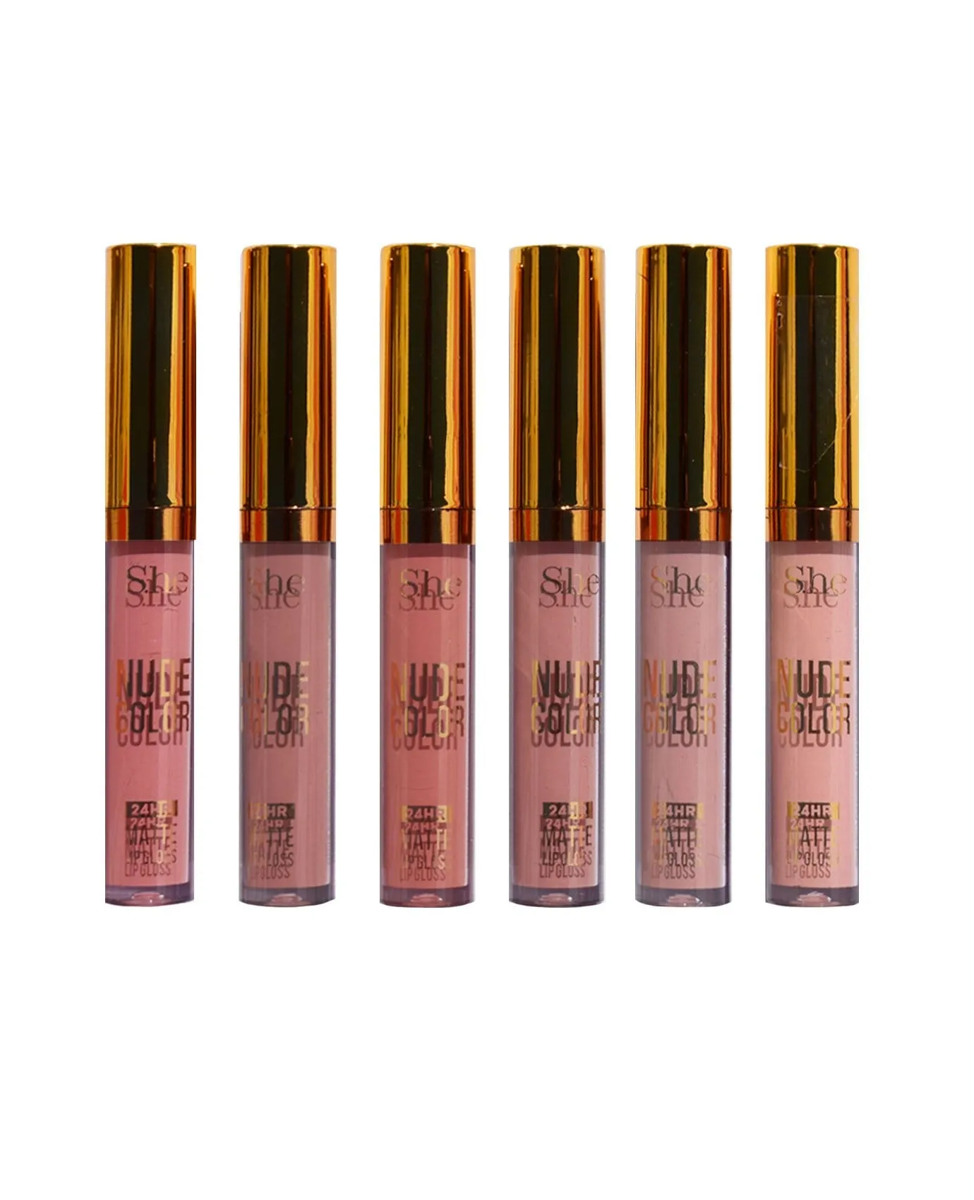 S.he Nude Colors Matte Lip Gloss